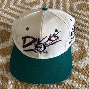 Vintage Anaheim Mighty Ducks graffiti snapback hat